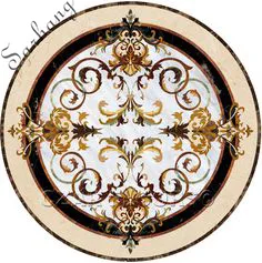 Waterjet inlay flooring,water jet medallion,marble medallion waterjet