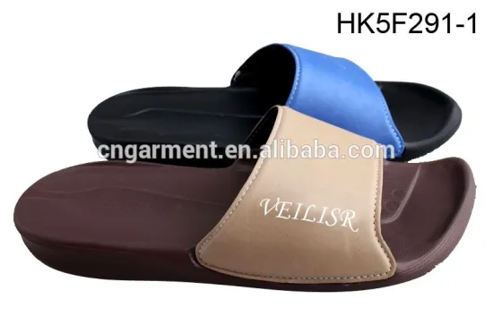 latest design men pu upper slipper sandals