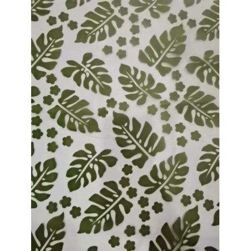 Nueva tela de flocado de diseño de flor para tela de tapicería de sofá