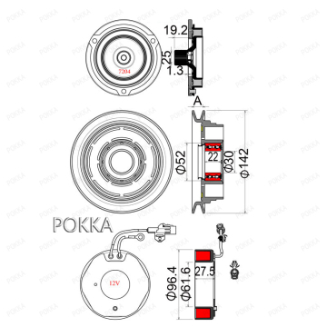 Pokka 2pk 24V DKS Crea del compressore AC auto per camion Nissan