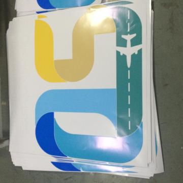 Pegatina para el parachoques cortada con tintas de la policía del vinilo