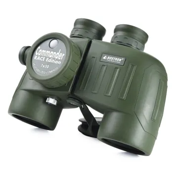 7x50 Compass Ranging Binoculars: High Power HD Night Vision Telescope for Outdoors
