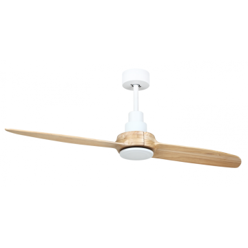 Ventilateur de plafond moderne avec 2 lames en bois