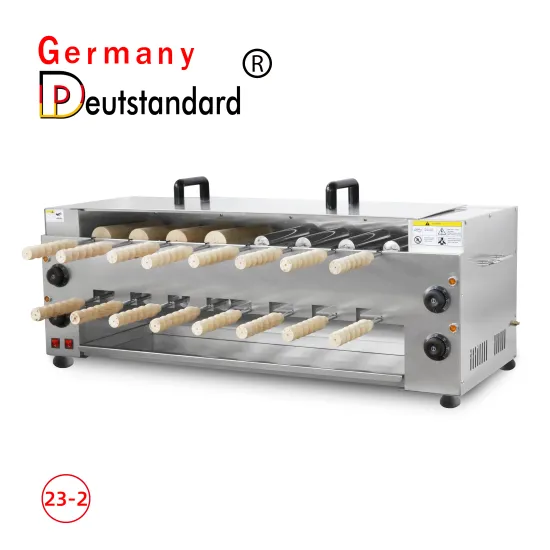 Double haed chimney cake machine with CE