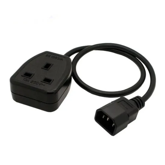 2016 CE Certification UK plug to C13 power cord extension socket