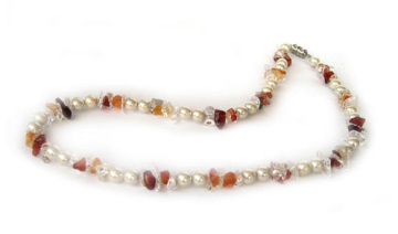 Pearl colour Hematite necklace