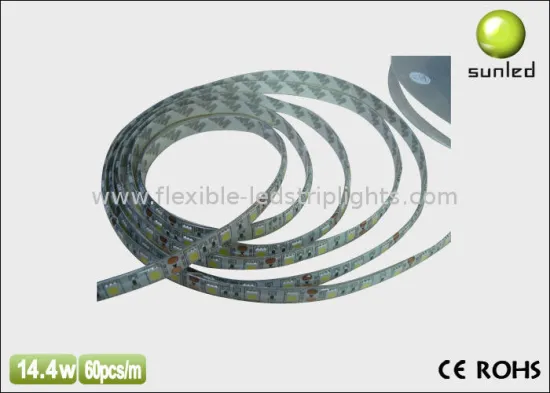 Low Power Flexible Led Strip Lights 5050 Led 60pcs/m 12 V