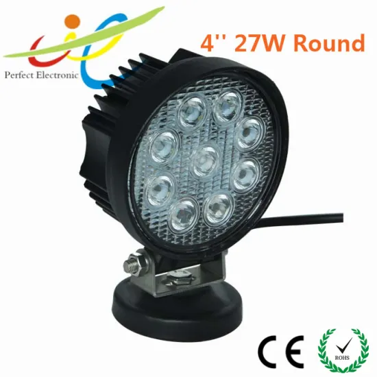 4'' 27W Round LED working Light Lamp for Truck,4WD,Offroad,Jeep,SUV,UTV