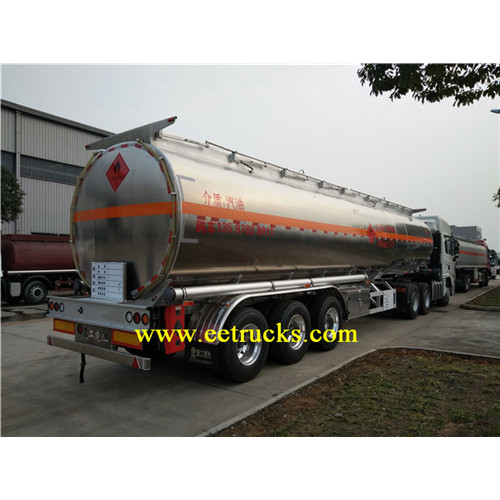 Aluminum Alloy 40 CBM Gasoline Tanker Semi Trailers