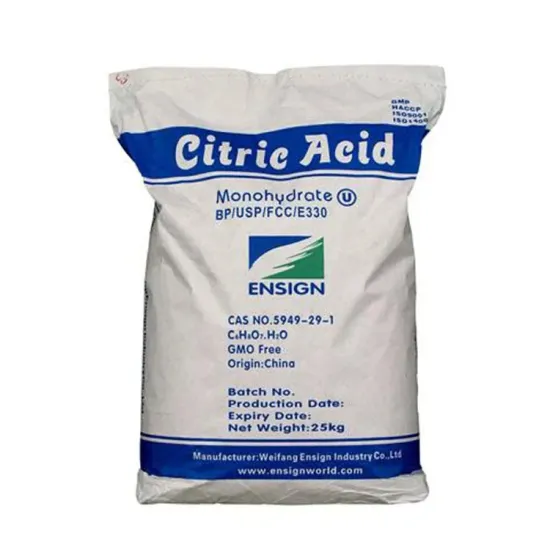 Ensign Citric Acid Monohydrate BP USP PCC E330