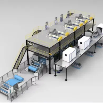 Automatic Nonwoven Making Machine with Big Volumetric Blending and Anti-Slip Brief Folding