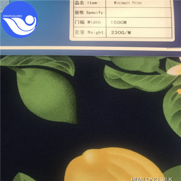 New Polyester Fabric Mini Matt Print Fabric For Pants Uniforms