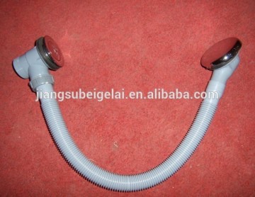 normal pop up drain for bathtub with flexible overflow tube