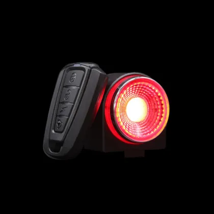 Smart Bike Alarm Lock with Multifunctional USB Tail Light and Remote Control