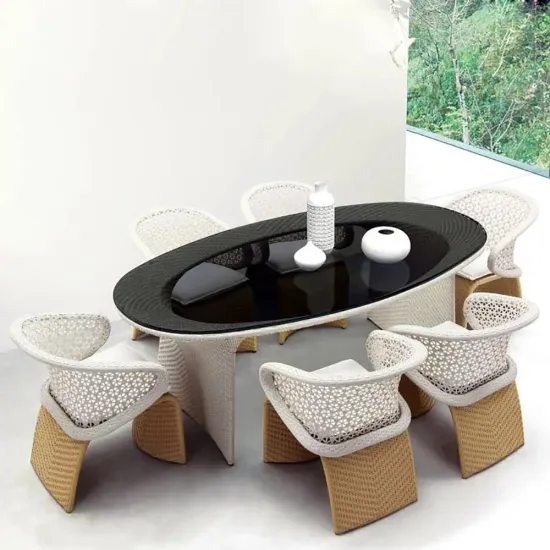 Outdoor Rattan Garden Dining Chair for Restaurant