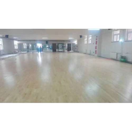 FIBA Approved Double Pattern Wooden Sports Flooring