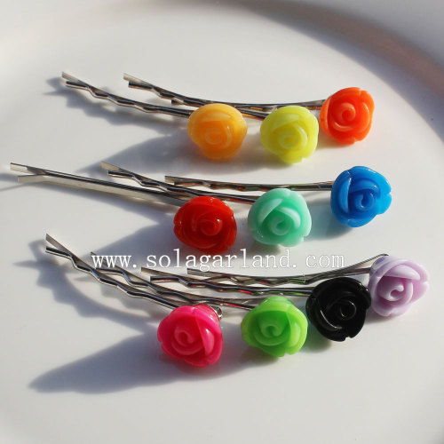 Moda Rose Colors Hair Clip Slide Online Atacado