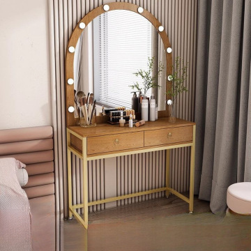 Modern White Wood Vanity Dresser with Mirrors and 2 Drawers - Hot Sale Bedroom Furniture