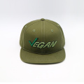 Армейская зеленая 3D -вышивка шляпа Snapback