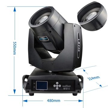 regnbågseffekt 7R LB230 LED Moving Head Beam Light med DMX för Show DJ Disco Party musikljus