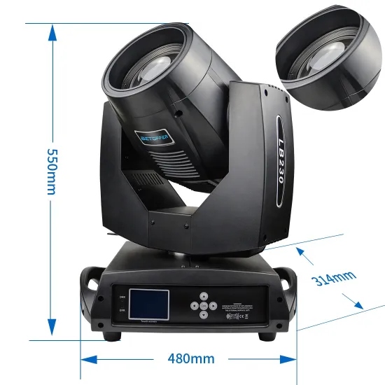 rainbow effect 7R LB230 LED Moving Head Beam Light with DMX for Show DJ Disco Party music light