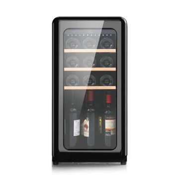 Mini Retro Wine Cooler: 15 Bottle Wine Cellar Chiller Fridge
