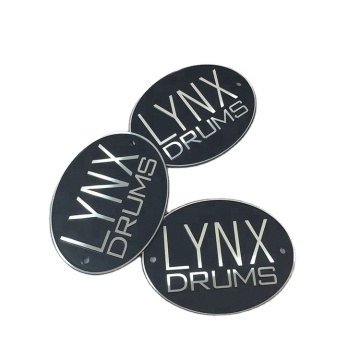 Custom Metal Logo: Aluminum Drum and Bicycle Head Tube Badge Stickers