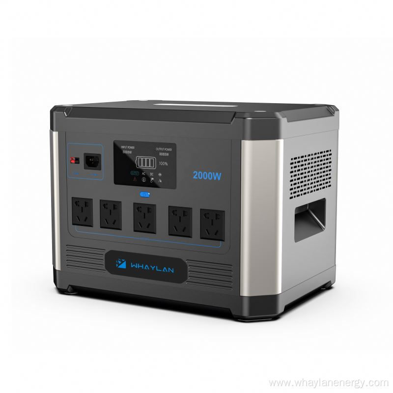 1500W Outdoor Lithium Battery Power Supply Solar Generator