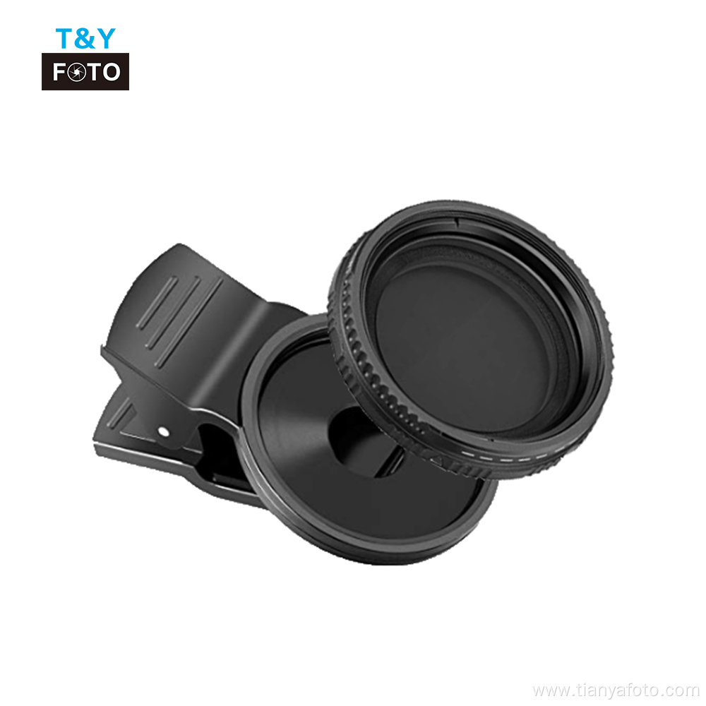 37mm fader ND filter with clip for cellphone