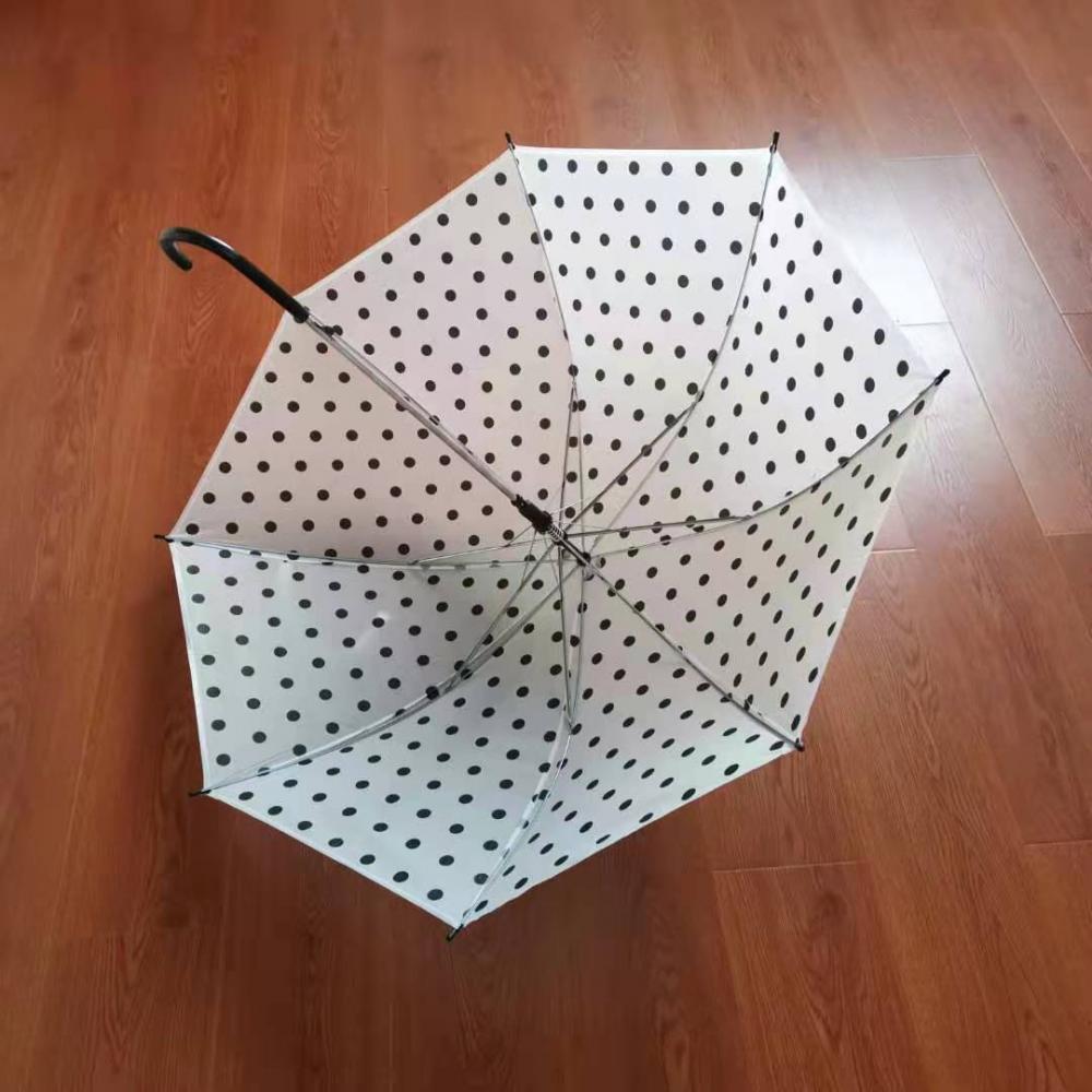 EVA Frosted Automatic Polka-Dot Umbrella