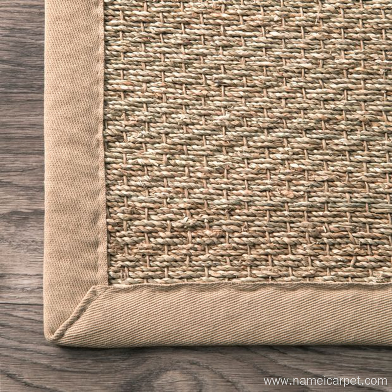 Natural fiber seagrass rug door mats