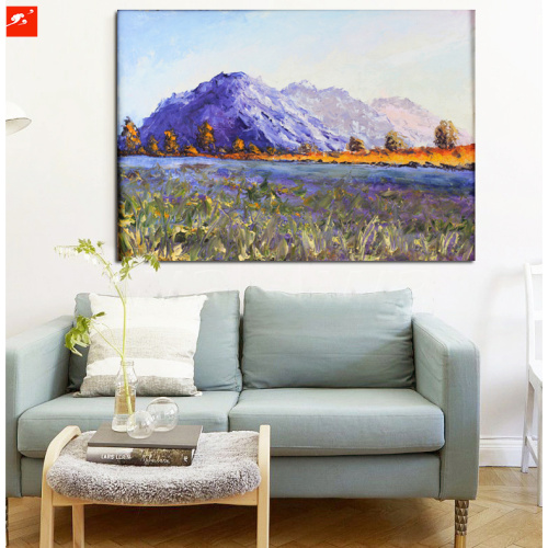 Decoration Oil Painting of Snow Lotus Hill