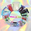 mylar bags with clear window holographic packaging bag