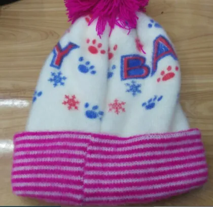 Wholesale Knit Cap Embroidery Baby Hat