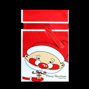 Neue Weihnachtstasche PE-Santa Claus Elch Candy-Bag