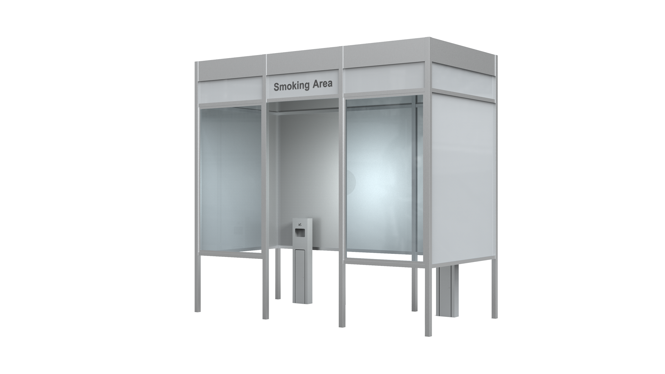 Customized Freestanding Public Smoking Booth