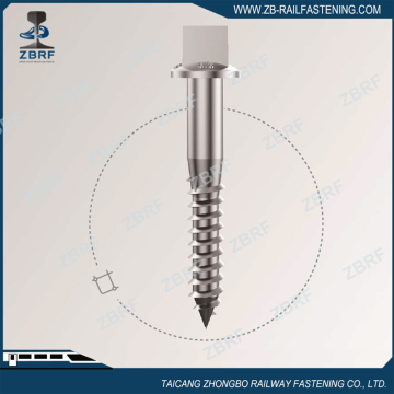 15/16X6-1/2" High Standard Sleeper Screw Spike