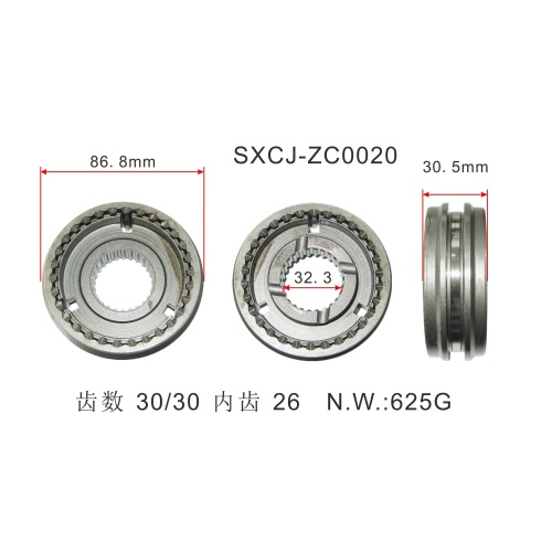 OEM Manual Gear Box Synchronizer Hub Sheve Assembly pour ISUZU TFR54 (OEM 8-94161-860-0 9-33262-626-0)