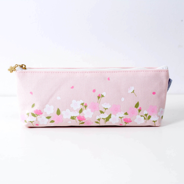 Joytop 7820 Custom Sakura Kids Zipper Canvas Pencil Case for Girls