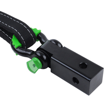 Emergency shackle hitch receiver