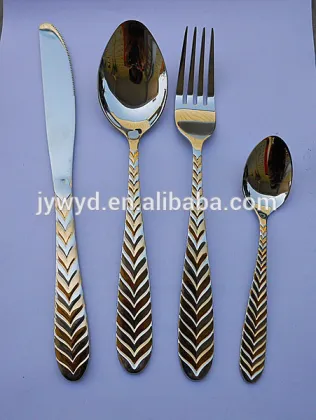 Newly design spoon knife forks set for christmas day