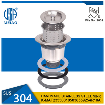 SUS 304 handgefertigtes 32 -Zoll -Topmount -Bauernhaus Waschbecken