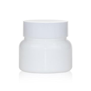 Garrafa de porcelana branca de cosméticos cosméticos garrafa de creme personalizada