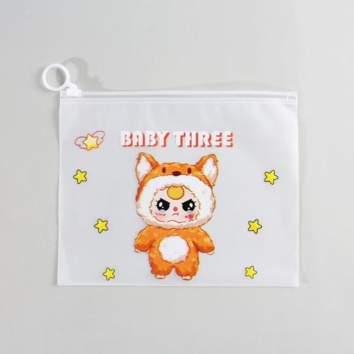 Sac à fermeture éclair à anneau PEVA mat