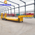 3Axles Lowbed Trailer for Equipment Transport