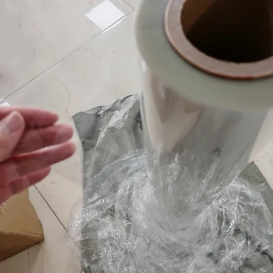 40 microns transparent PETG shrink film bottle label