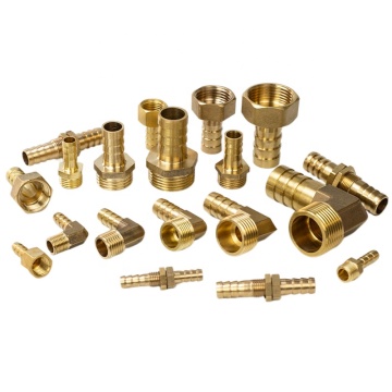 Pagoda Type Assemblies: Pneumatic Air Connector Components, Copper Fittings, Brass Thread Joints, and Barb Connectors