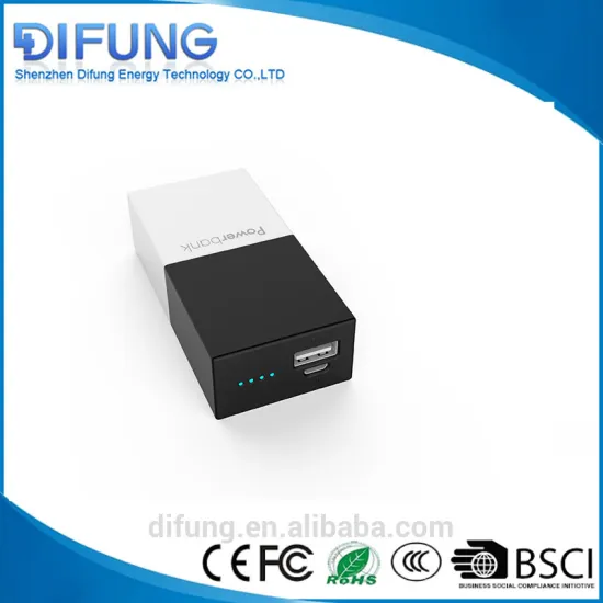 New private model portable charger 5000mAh 6000mAh power bank with militicolor low price