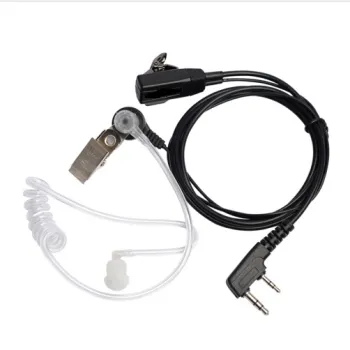 Air Acoustic Tube Earpiece 2 Pin Headset Mic for walkie talkie GT-3 5R 6R UVD1P 777