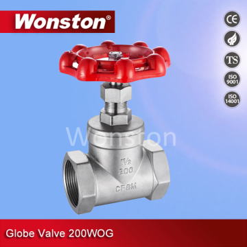 Válvula de aço inoxidável tipo globo Pn16